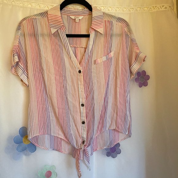 Candies Button up with tie - Picture 1 of 4